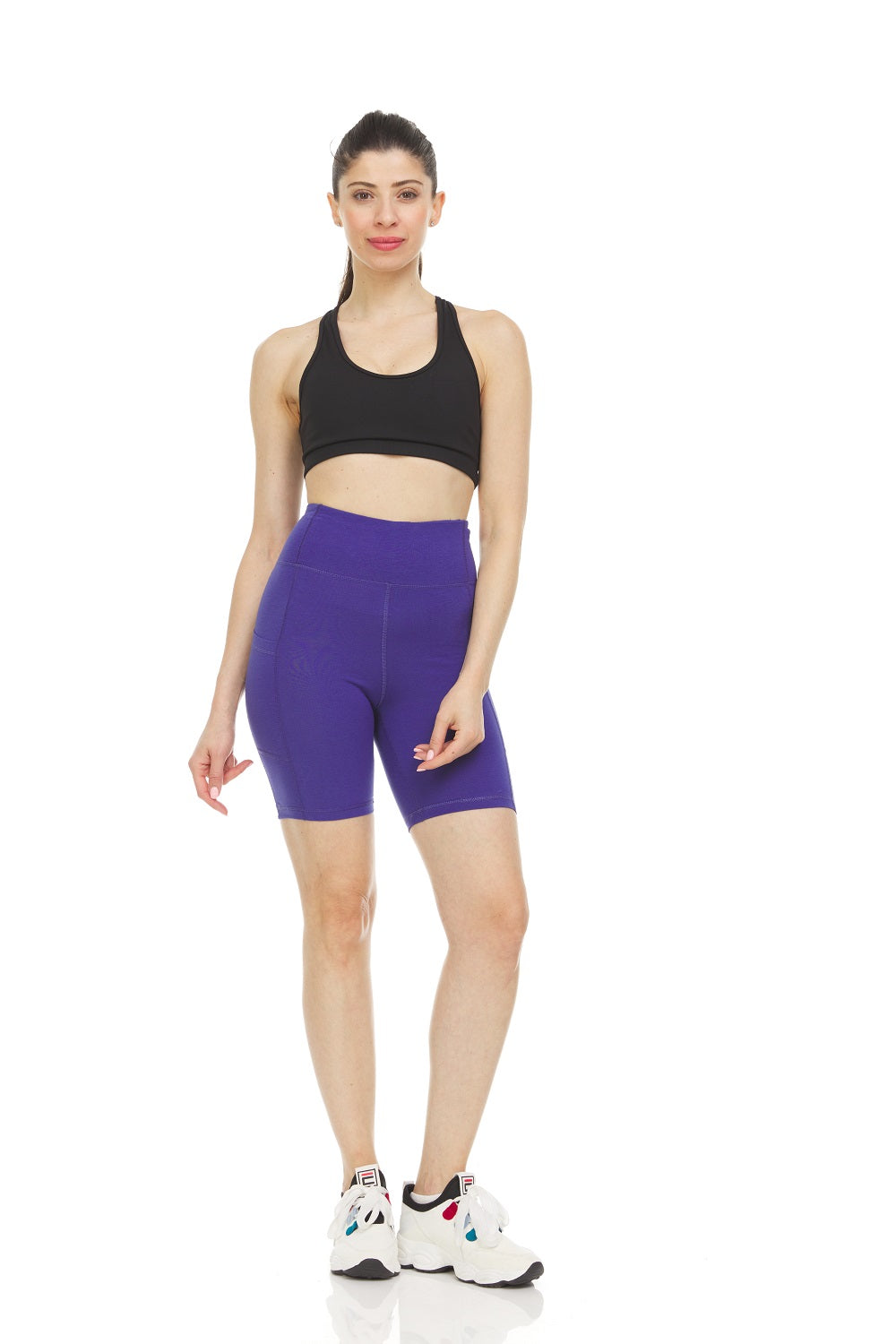 Women's High Waist Tummy Control Yoga Bike Shorts