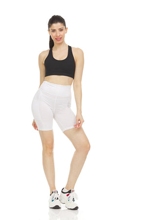 Women's High Waist Tummy Control Yoga Bike Shorts