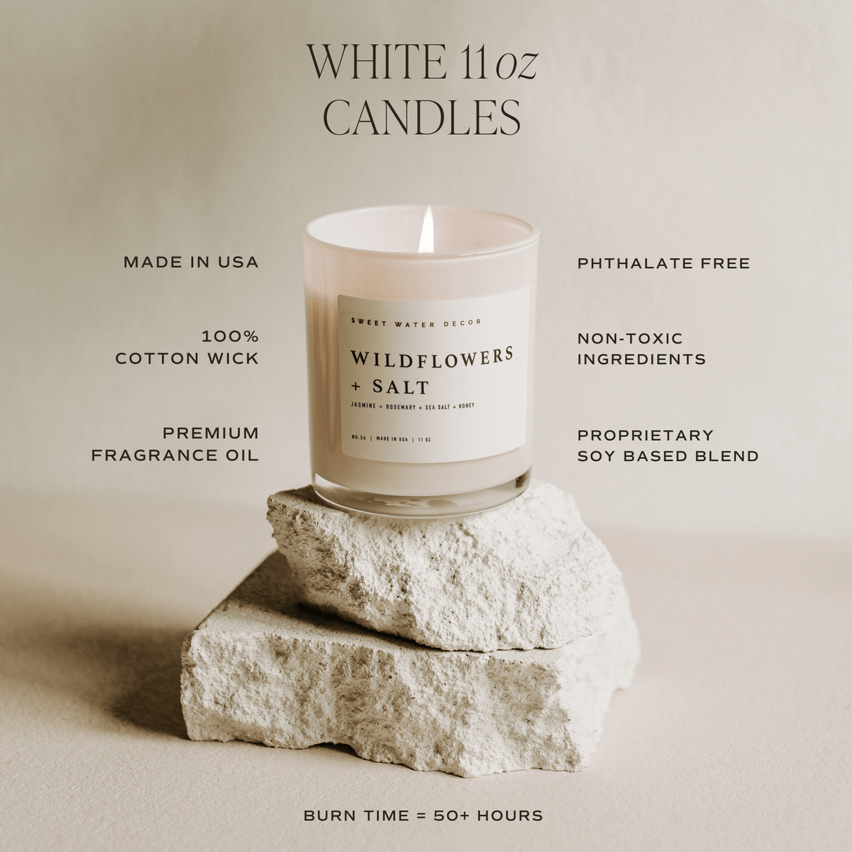 Mulled Cider Soy Candle - White Jar - 11 oz