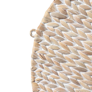 Annulus 3-Shelf Circular Handwoven Hyacinth Wall Rack