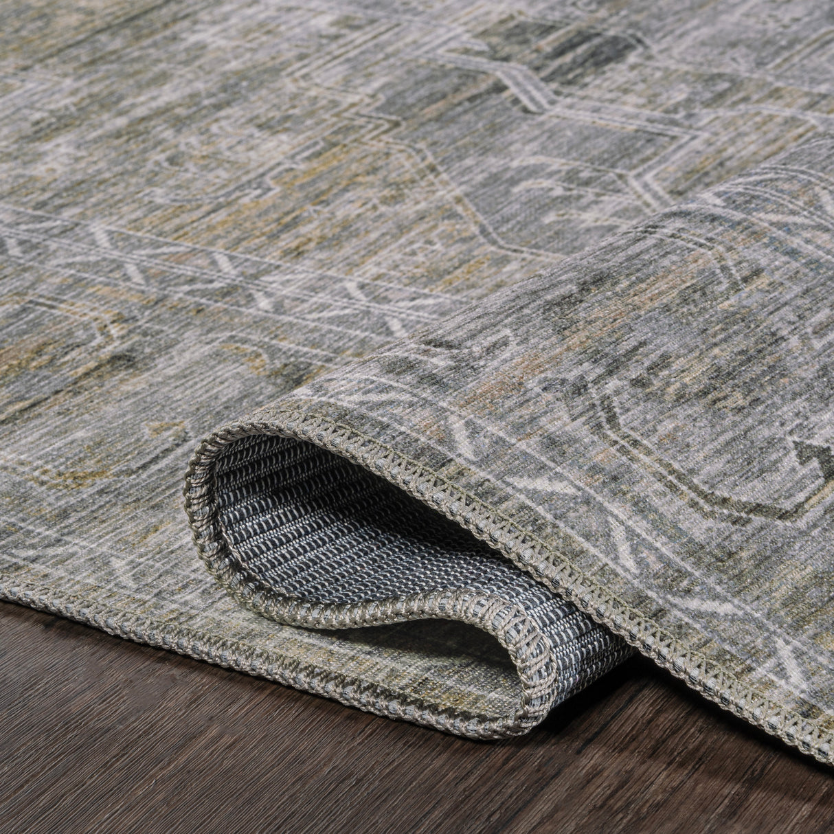 Alanya Ornate Medallion Machine-Washable Area Rug