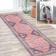 Dalyan-Geometric-Medallions-Machine-Washable-Runner-Rug-Runner-Rugs