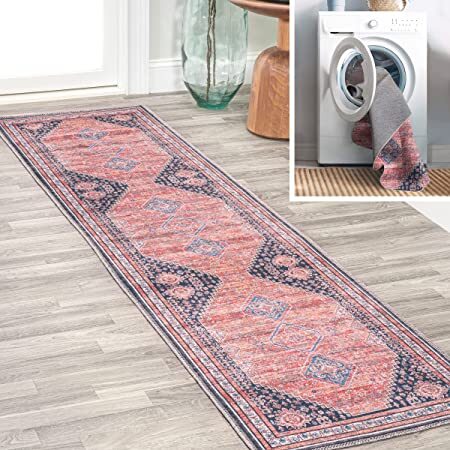 Dalyan-Geometric-Medallions-Machine-Washable-Runner-Rug-Runner-Rugs