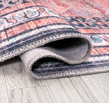 Dalyan Geometric Medallions Machine-Washable Runner Rug