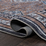 Dalyan Geometric Medallions Machine-Washable Runner Rug