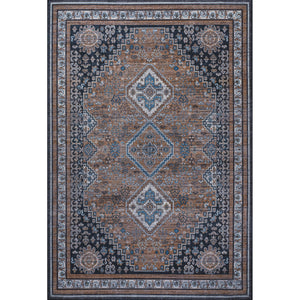 Dalyan Geometric Medallions Machine-Washable Area Rug