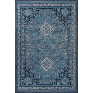 Dalyan Geometric Medallions Machine-Washable Area Rug