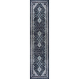 Dalyan Geometric Medallions Machine-Washable Runner Rug