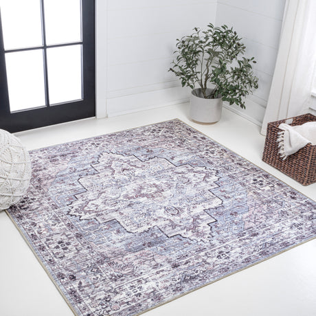 Didim-Boho-Medallion-Machine-Washable-Square-Area-Rug-Area-Rugs