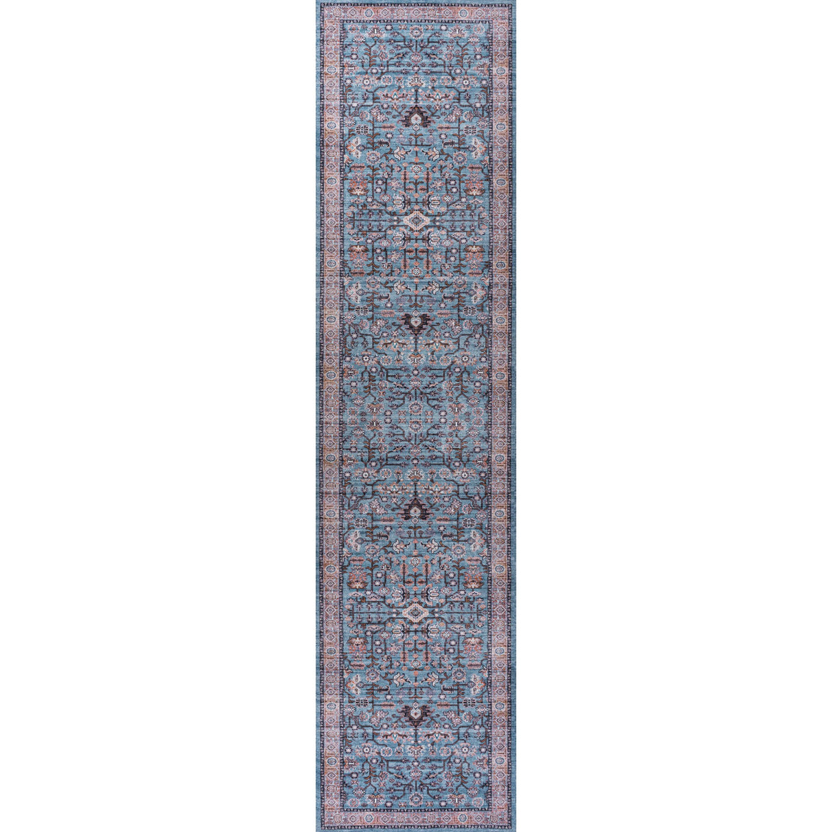 Kemer All-Over Persian Machine-Washable Runner Rug