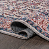 Kemer All-Over Persian Machine-Washable Area Rug