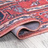 Cirali Ornate Large Medallion Machine-Washable Runner Rug