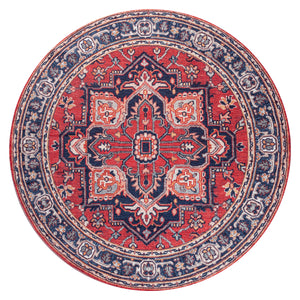 Cirali Ornate Large Medallion Machine-Washable Round Area Rug