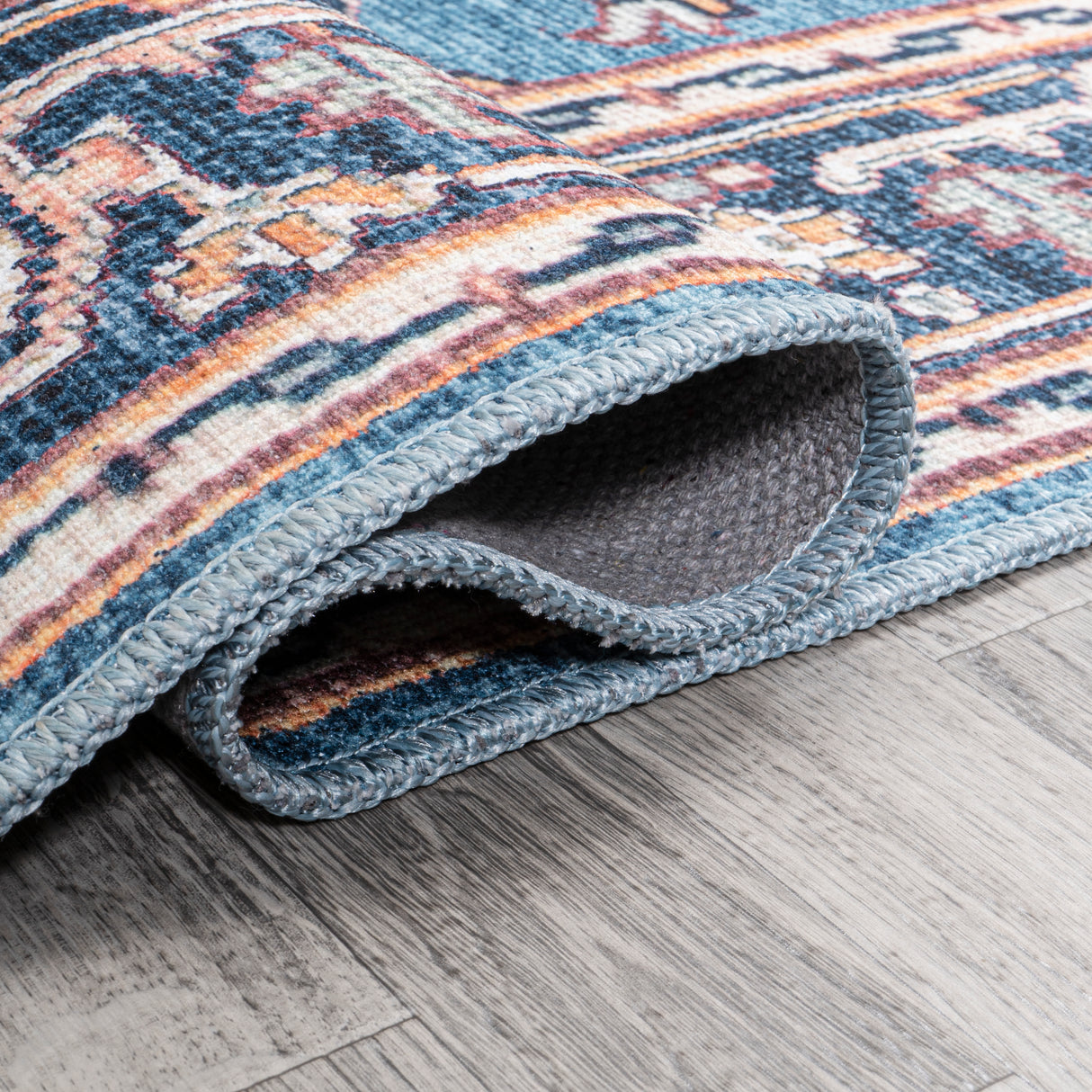 Cirali Ornate Large Medallion Machine-Washable Runner Rug