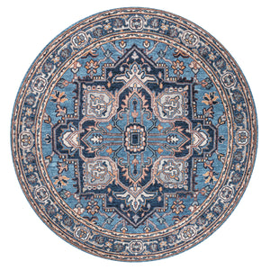 Cirali Ornate Large Medallion Machine-Washable Round Area Rug