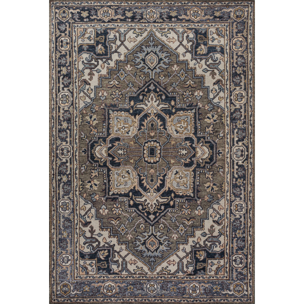 Cirali Ornate Large Medallion Machine-Washable Area Rug