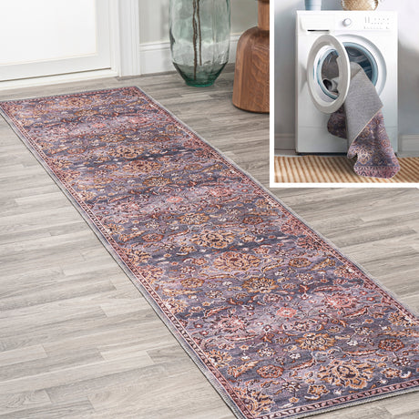 Victoria-Ornate-Persian-All-Over-Machine-Washable-Runner-Rug-Runner-Rugs