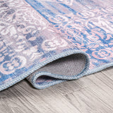 Regis Bohemian Medallion Machine-Washable Area Rug