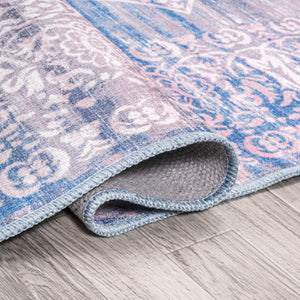 Regis Bohemian Medallion Machine-Washable Area Rug
