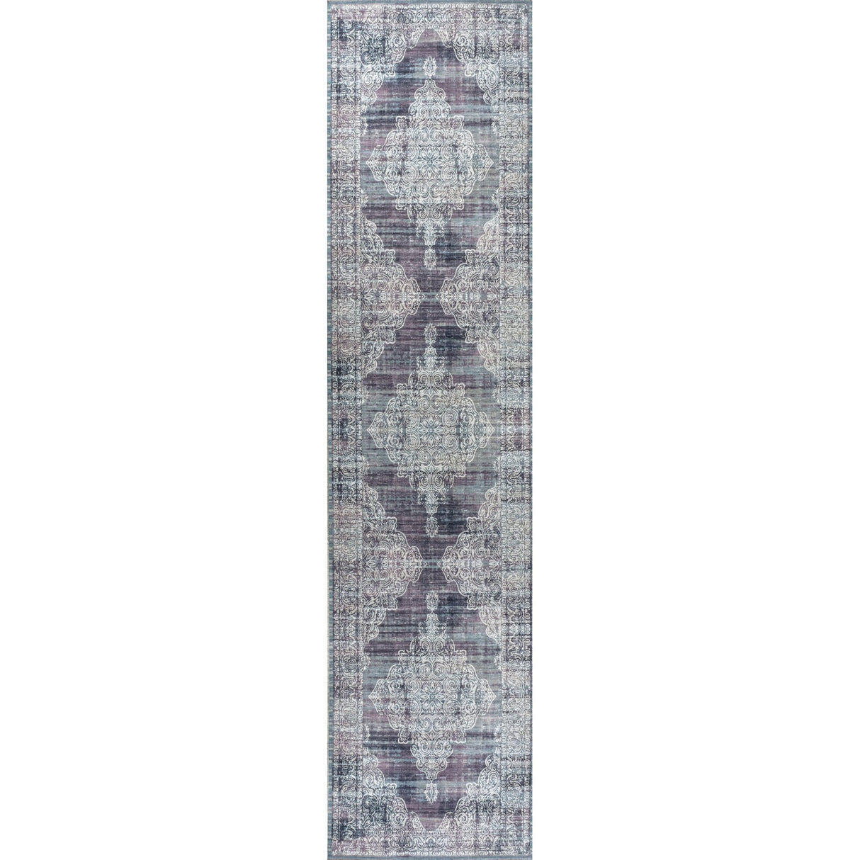 Regis Bohemian Medallion Machine-Washable Runner Rug