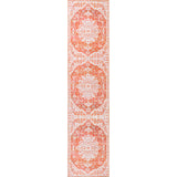 Asa Ornate Medallion Machine-Washable Runner Rug