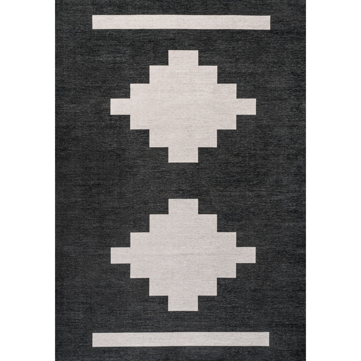 Adriel Geometric Tribal Machine-Washable Area Rug