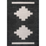 Adriel Geometric Tribal Machine-Washable Area Rug