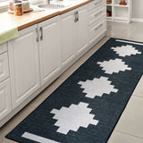 Adriel Geometric Medallion Machine-Washable Runner Rug