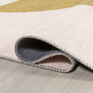 Luola Minimalist Geometric Machine-Washable Runner Rug