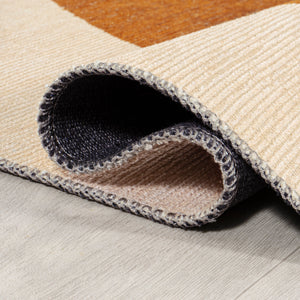 Cirkel Minimalist Geometric Dot Machine-Washable Runner Rug