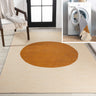 Cirkel Minimalist Geometric Dot Machine-Washable Area Rug