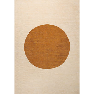 Cirkel Minimalist Geometric Dot Machine-Washable Area Rug