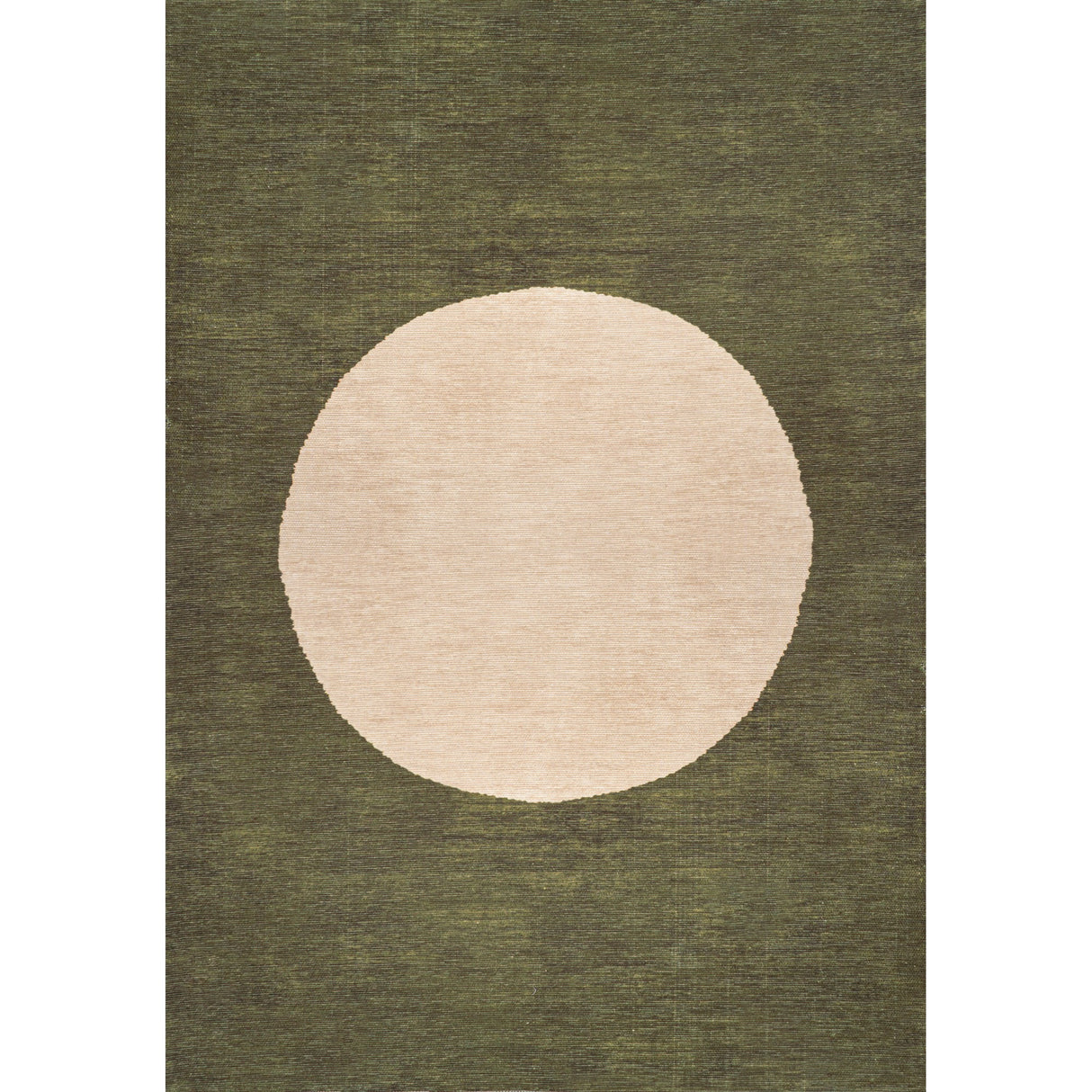 Cirkel Minimalist Geometric Dot Machine-Washable Area Rug