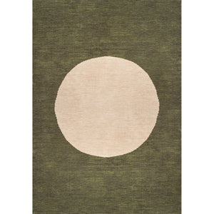 Cirkel Minimalist Geometric Dot Machine-Washable Area Rug