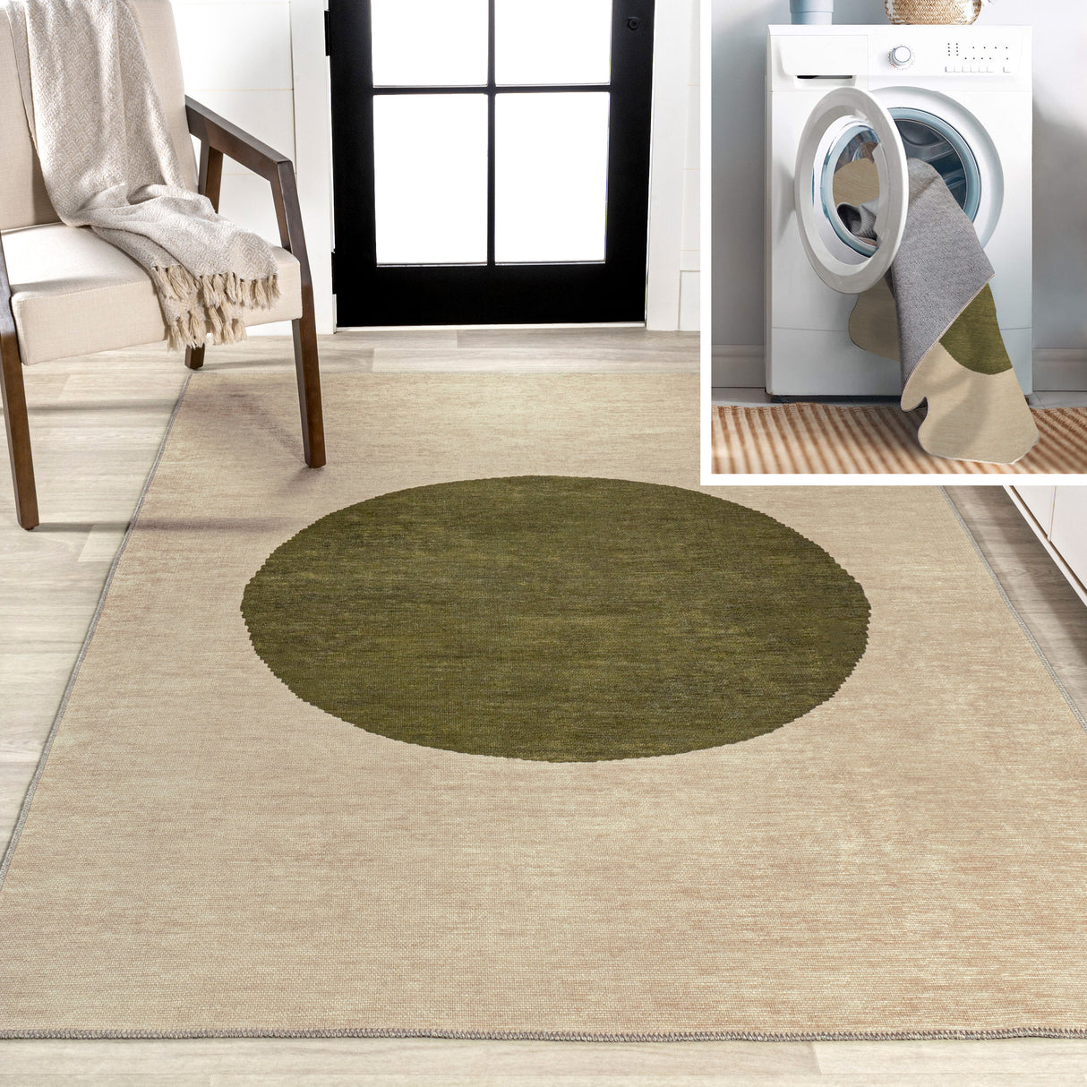 Cirkel-Minimalist-Geometric-Dot-Machine-Washable-Area-Rug-Area-Rugs