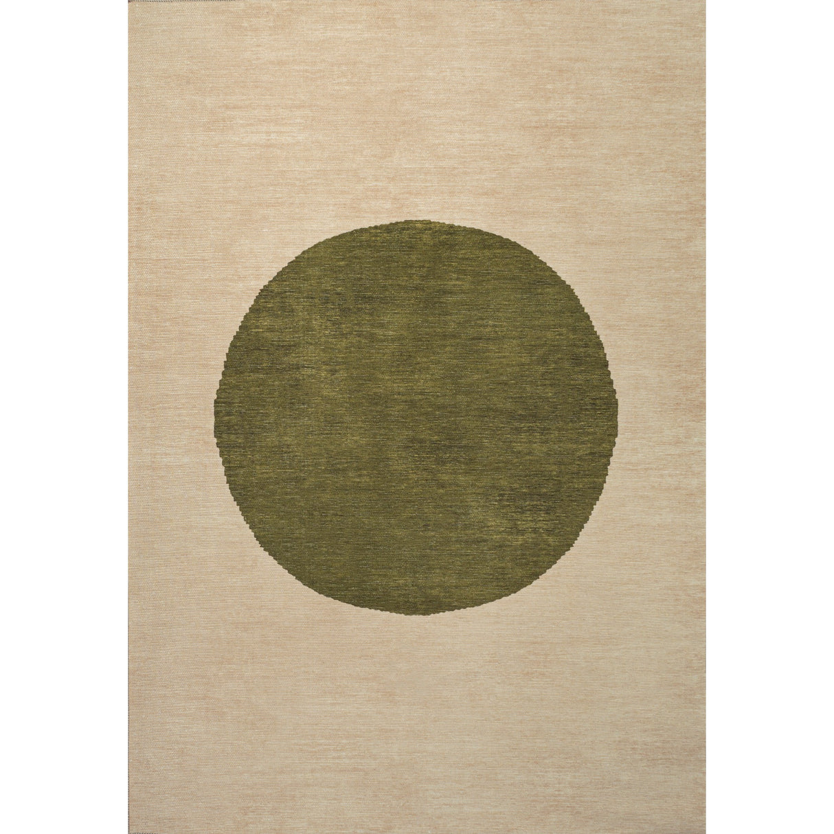 Cirkel Minimalist Geometric Dot Machine-Washable Area Rug