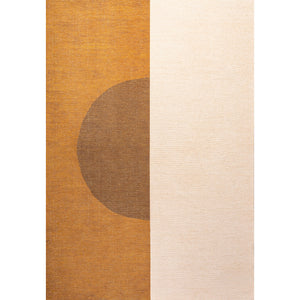 Demie Minimalist Graphic Circle Machine-Washable Area Rug
