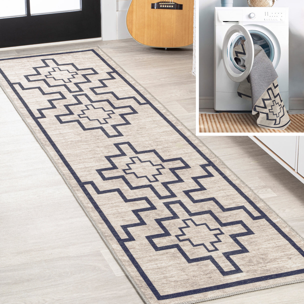 Ashkii-Minimalist-Medallion-Machine-Washable-Runner-Rug-Runner-Rugs