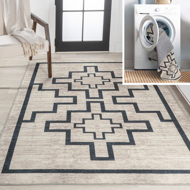 Ashkii-Minimalist-Medallion-Machine-Washable-Area-Rug-Area-Rugs