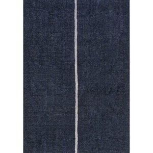 Linja Solid Centre Stripe Machine-Washable Runner Rug
