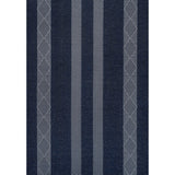 Nautisk Trellis Stripe Machine-Washable Area Rug