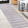 Bande-Distressed-Ticking-Stripe-Machine-Washable-Runner-Rug-Runner-Rugs