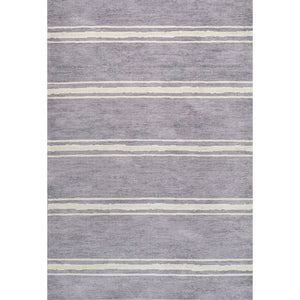 Bande Distressed Ticking Stripe Machine-Washable Runner Rug
