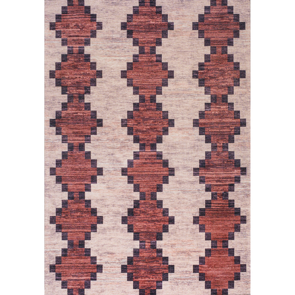 Timantii Modern Trellis Kilim Machine-Washable Runner Rug