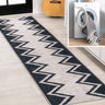 Siksak-Modern-Chevron-Border-Machine-Washable-Runner-Rug-Runner-Rugs