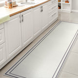 Sloane Classic 2-Stripe Border Washable Runner Rug