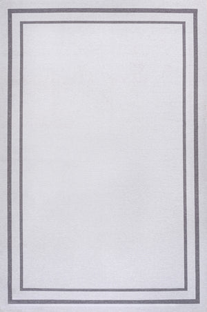 Sloane Classic 2-Stripe Border Washable Area Rug