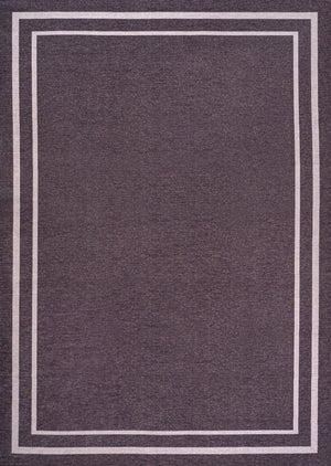 Sloane Classic 2-Stripe Border Washable Area Rug