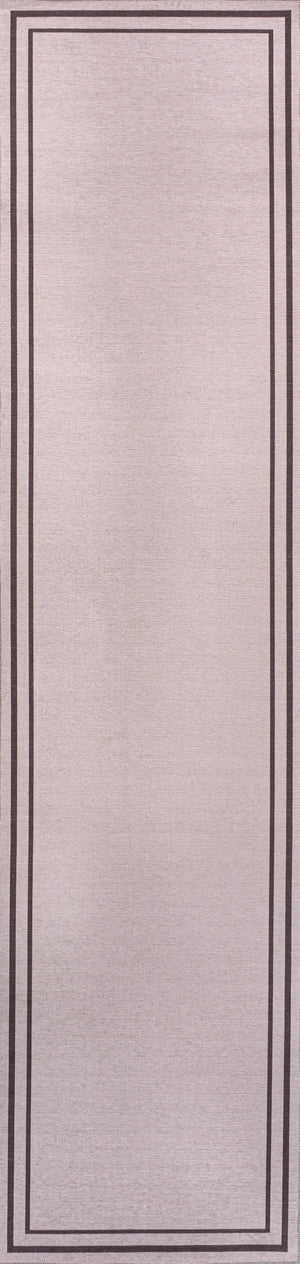 Sloane Classic 2-Stripe Border Washable Runner Rug
