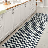 Ainsley Modern Cottage Checkerboard Washable Runner Rug